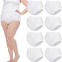 8 Pcs Waterproof Incontinence Underpants Plastic Pants Leak Proof Incontinence Underwear Adult Diaper Cover(l,Clear)