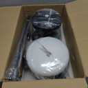 Ceiling Fans with Lights - 42 Inch Low Profile Ceiling Fan with Light and Remote, Reversible DC Motors, 3CCT Dimmable Timer Noiseless, Black Flush Mount Ceiling Fan for Bedroom/Living Room