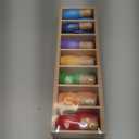 pamexin Family Games for Kids, Wooden Bowling Color Matching Game with 7 Bright Pins and Storage Bag, Family Board Games Party Birthday Gift, Fun Party Game for Boys Girls