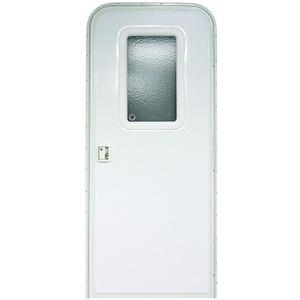 Lippert Components Lippert Right Hinge RV Entry Door with Screen Door, 26" x 72", Radius, Felt Seal - V000040259