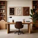 CHDITB 3D Small Geometric Face Wall Art, Neutral Earth Tone Relief Decor
Set Of 3 Minimal Abstract Line Figure Painting, Soft Body Outline Canvas Prints for Living Room Bedroom Office 16"x24"x3