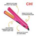 CHI Tourmaline Ceramic Series Flat Iron, Hair Straightener For Silky, Smooth Hair, 392F Maximum Temperature, 1" Iron