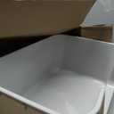 Cat Litter Box with High Sides for Indoor Cats,Low Entry Open Top Cat Litter Pan for Kittens & Senior Cats,High Wall Easy Cleaning Anti-Splashing cat Litter Tray (Grey)