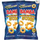 Bamba Peanut Butter Suns, Non-GMO, Kosher - 4 Oz Bags (2 Pack) | Peanut Butter Sun Puffs Bulk, Vegan PB Snack with Crunch for Kids, Protein Snack, No Sugar, BBD: Jul 15 2026