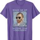 Artsy Van Gogh Meme for Men Design for artists men T-Shirt (Small, Purple)