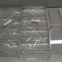 Homecor Water Bottle Organizer, Large Compartment Stackable Kitchen Pantry Organization and Storage Rack, Plastic Water Bottle Holder for Kitchen Cabinet Organizer and Storage (8-Bottle), Clear 