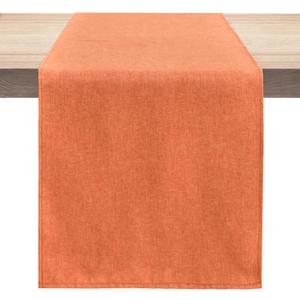 Table Runner 13 x 90 Inches Long, Cotton Linen Farmhouse Style Grey Table Linen for Kitchen Dining Coffee Table Parties Wedding Home Decor (Fall-Orange, 13” x 90”)
