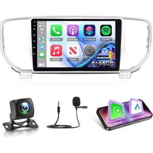 4G+64G 9 inch Radio for Kia Sportage 2016 2017 2018, Android Touch Screen Sportage Car Stereo, Wireless Carplay/Android Auto/32 EQ Audio/1280 * 720 Screen/SWC/Bluetooth
