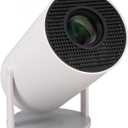 HY300 Mini Projector with WiFi & Bluetooth, BT5.2 Projector Support 4K 1080P, 2.4G 5G WiFi 6, 270° Rotatable, Auto Keystone Correction, Home Video Proyector, for Android 11 (US)