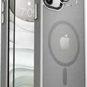 MOCCA Strong Magnetic for iPhone 11 Phone Case,Compatible with Magsafe Glass Screen Protector+Camera Lens Protector Slim Thin Shockproof Cover Case for iPhone 11 6.1 inch, Titanium Gray