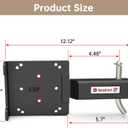 Universal 2" Receiver Trailer Hitch Winch Mount Plate ,Winch Mounting Bracket,Winch Mounting Plate (Balck)