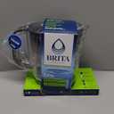 Brita Large Water Filter Pitcher for Tap and Drinking Water with SmartLight Change Indicator, Includes 1 Standard Filter, BPA-Free, Lasts 2 Months, 10-Cup Capacity, Stretch Limo Black