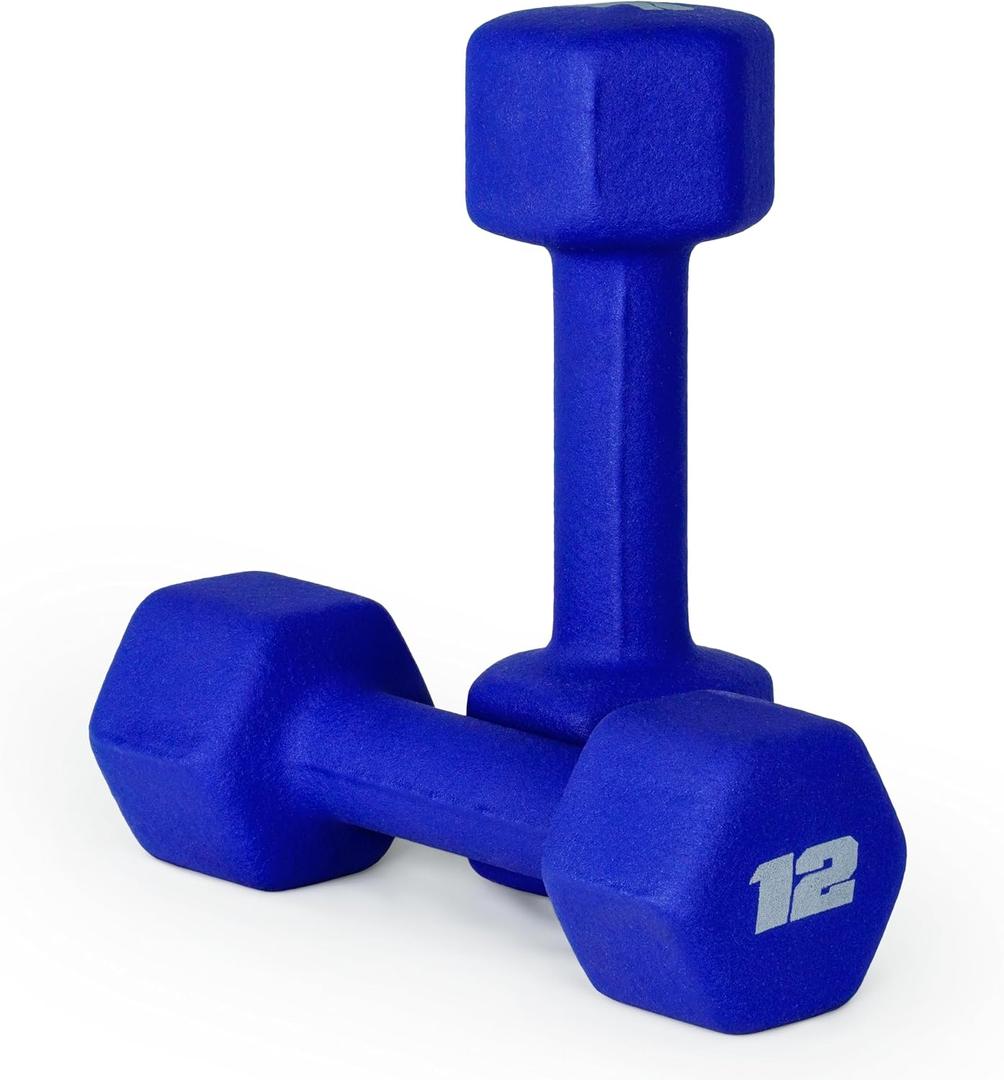 CAP Barbell Neoprene Dumbbell Weights Pairs 12LB