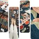 Door Mat Indoor Entrance 2x3 Rug Machine Washable Nomadic Animal Small Area Rug Non-Slip Low Pile Throw Rugs for Entryway, Kitchen, Front Door Indoor Entrance, Entry, Kids Room, Green