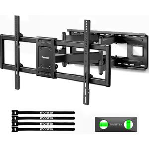 monTEK Heavy Duty Full Motion TV Wall Mount for 43-98 Inch Large TVs Hold up to 265 lbs, Extra Long 27.7" Extension Articulating Arm Bracket, Fits 16" 18" 24" Wood Studs, Max VESA 800x400mm