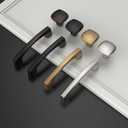 Asidrama 10 Pack Brushed Satin Nickel Kitchen Cabinet Knobs Square Dresser Knobs Drawer Knobs Cabinet Hardware Zinc Knobs for Dresser Drawers