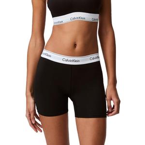Calvin Klein Women's Modern Cotton Boxer Brief (Medium, Black)