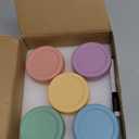 RowinsyDD 5 Pack Glass Baby Food Storage Containers, 4 oz Leakproof Baby Food Jars with Lids, Small Glass Food Containers for Infant Baby, Freezer & Microwave Safe, BPA Free