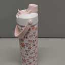 POWCAN 26 oz Insulated Water Bottle with 2-in-1 Straw and Spout Lid, Keep Cold 24H, Leak-Proof, Fits in Car Cup Holder, Stainless Steel Water Bottle for Sports, Travel, Gym, and School (Mushie Belle)