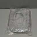 Bathroom Soft Thicker Warmer Stretchable Washable Cloth Toilet Seat Cover Pads 3PCS (Blue Green Gray) (Gray,Gray,Gray)