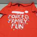 Forced Family Fun Sarcastic Christmas Funny Men Women Kids T-Shirt, M