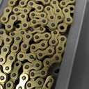 420H Motorcycle Chain 132 Links Non O-Ring with Connecting Master Link and Chain Breaker Heavy Duty Drive Chain for Motorcycle Bicycle Go Kart Mini Trail Bike