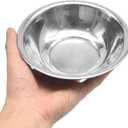 10 PCS Small Stainless Steel Bowls, 3/4 Quart Prep Bowls with Flat Base, 6 1/2 Inch Wide Metal Bowl for Kitchen Prep Cooking Baking Serving Mixing Cereal