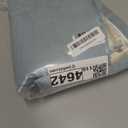 H.VERSAILTEX Linen Curtains Elegant Natural Linen Semi Sheer Curtains Energy Light Filtering Rod Pocket Window Treatments Panels for Living Room (Set of 2, Cloud Blue, 52 inch W X 63 inch L)