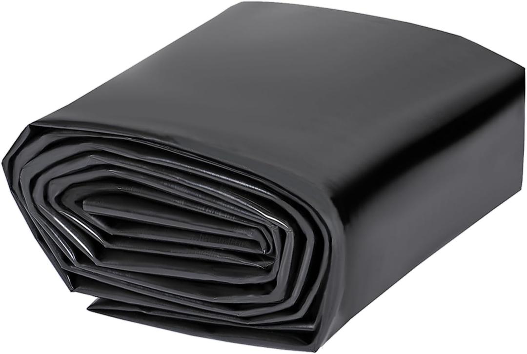 Pond Liners 20 x 20 Feet, Easy Cutting LDPE Pond Liner 20 Mil, High Preformed Koi Pond Liner for Ponds, Streams, Fountains and Garden Waterfall