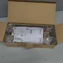 SWTYMIKI Shower Caddy Hanging Organizer - Over the Door Shower Caddy with 6 Hooks, 2 Installation Ways, Stainless Steel Rustproof Bathroom Organizer, Sand Nickel