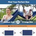 SUNCREAT Hammocks for Outside, Portable Camping Tree Hammock, Hammock Replacement for Stand, Navy