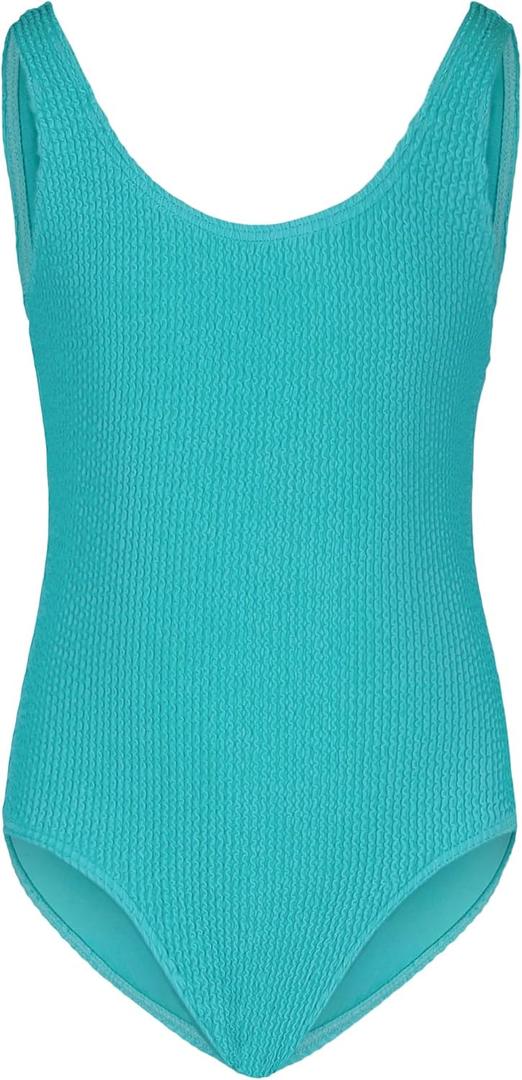 Roxy Girls' One-piece Swimsuit with UPF 50+ Sun Protection, Quick Drying Bathing Suit (Teal, S)