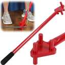 Tondiamo Rebar Bender for 5/8 Inch Bars Manual Bending Machine Rebar Tools Bar Reverse Head for Flat Steel and Steel Rod