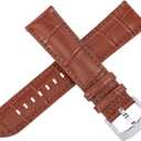 OTTOODY Alligator Grain Leather Watch Bands, Quick Release Top Grain Leather Watch Straps for Men & Women - Choice of Color & Width 18mm, 20mm, 21mm or 22mm, Wristband for Watch & Smartwatch