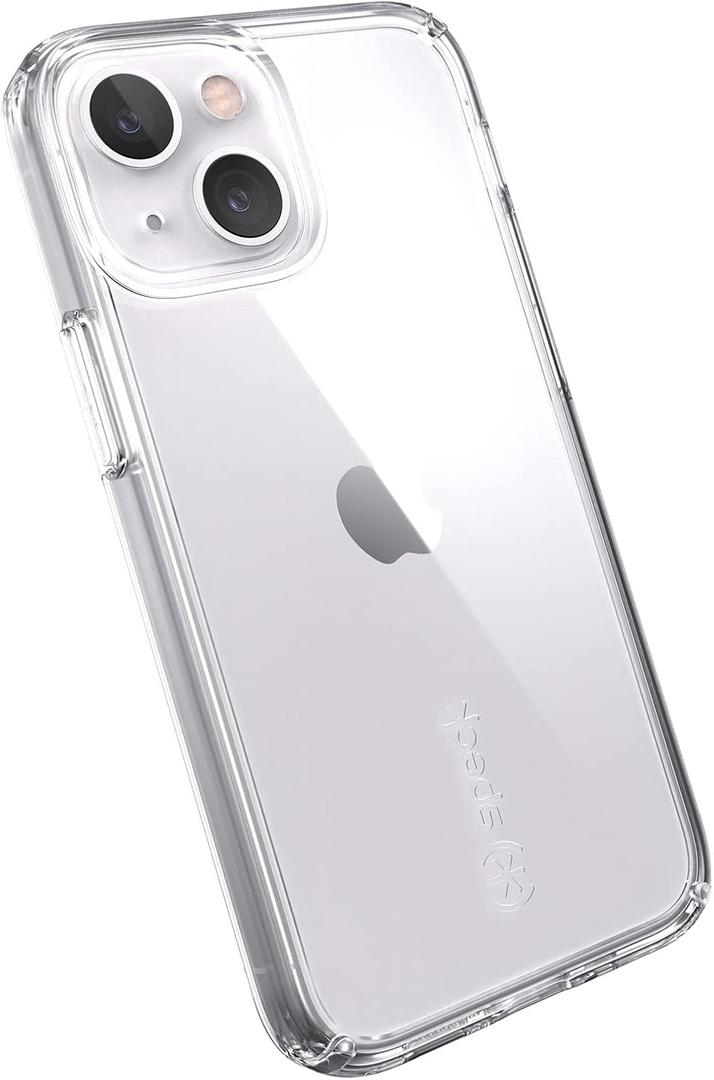 Speck iPhone 13/12 Mini Case - Drop Protection, Wireless Charging Compatible, Clear, Antimicrobial