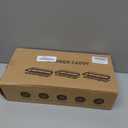 Cusbus Shower Caddy, 3 Pack Organizer, Adhesive No Drilling Traceless Shelves, Rustproof SUS304 Stainless Steel Bathroom Shelf for Inside & Kitchen Storage (Black)