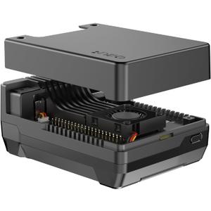 Argon NEO 5 M.2 NVMe PCIe Case for Raspberry Pi 5  Aluminum Enclosure with Integrated Cooling Fan, Supports AI Applications (Hailo, AI Agents, OpenClaw)