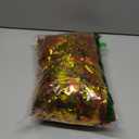 Thanksgiving Tinsel Garland - 33 Ft Shiny Metallic Tree Fall Garland Glitter Tinsel Hanging Twist Hanging Decorations for Thanksgiving Party Holiday Supplies (Bronze Gold)