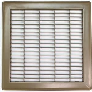 HVAC Premium 12" X 12" Heavy Duty Walkable Floor Grille - Fixed Blades Air Grille - Brown [Outer Dimensions: 13.75 X 13.75]