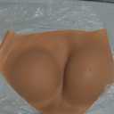 Silicone Butt Panty Sissy Butt Lift Underwear Butt Shaper Control Shorts for Cosplay Crossdressing Apparel (Medium, Bronze)