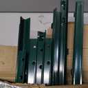 Metal Garden Fence Posts– Heavy Duty U-Post for Wire Fencing, 6 FT Green
