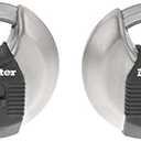 Master Lock Padlock, Magnum Stainless Steel Discus Lock, 2-3/4 in. Wide, M40XT (Pack of 2-Keyed Alike) (M40XTCCSEN)