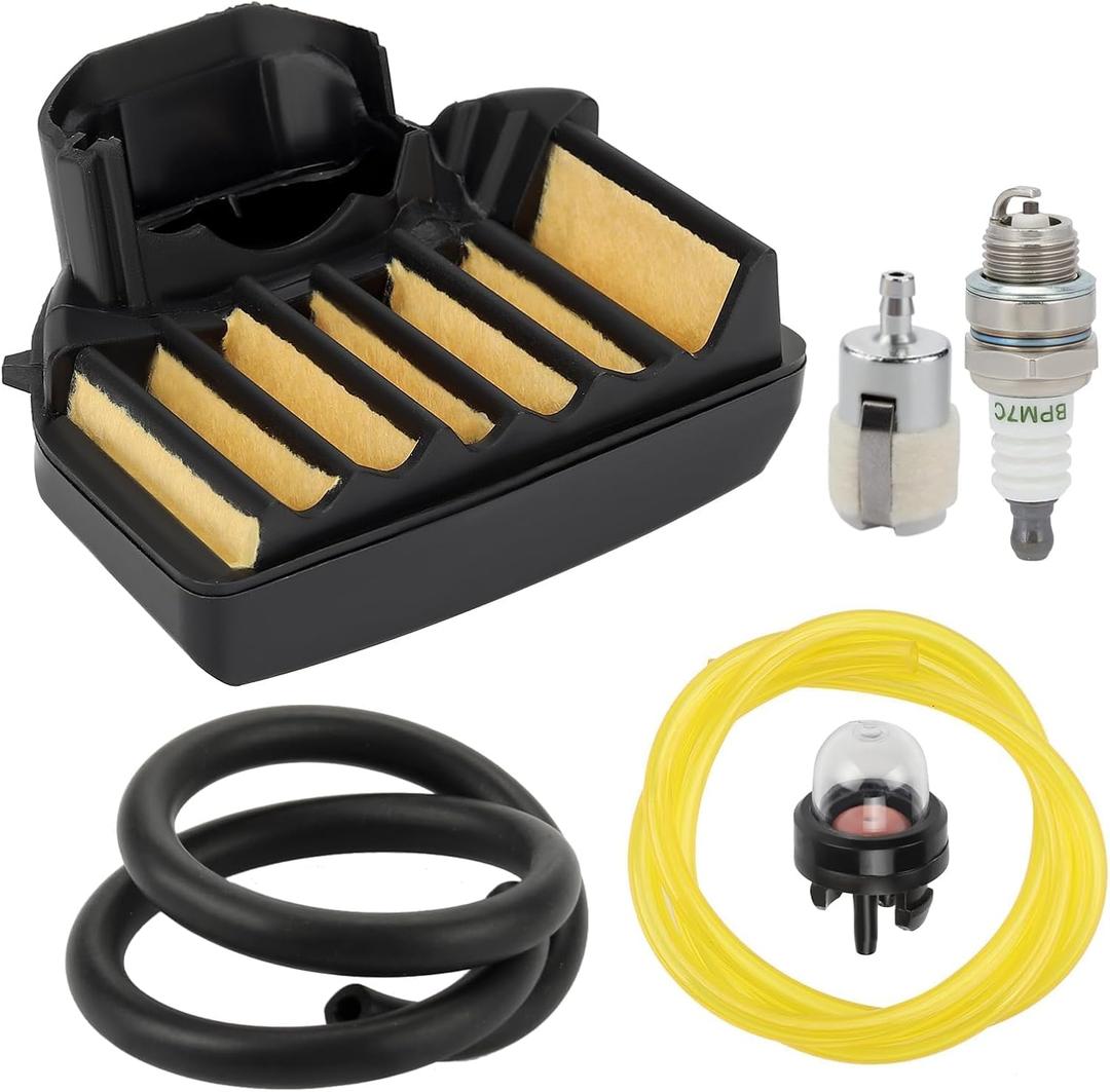455 Air Filter Tune Up Kit for Husqvarna 455 Rancher 460 Rancher 460 455E 461 Chainsaw 537255701 Maintenance Kit with Fuel Filter Spark Plug Primer Pump Fuel Line Parts Easy-to-Install