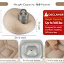 OLEEK Inflatable Bean Bag Chair with Electric air Pump 6PCS - Inflatable Chairs for Adults - Folding Outdoor Bean Bag Chair - Inflatable Chair for Kids - Blow up Chair - Classroom Bean Bags