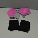 Tarpop 2 Pairs Kids Ankle Brace Set Foot Support Stabilizer Wraps Protector Guard Knitted Ankle Sleeve Sock Support Compression Socks for Injury Prevention(Pink,Black,Medium)