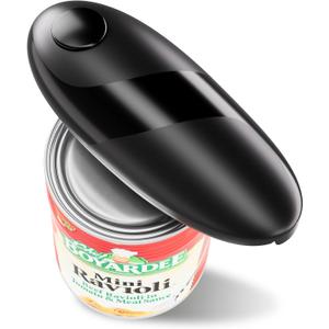 Electric Can Opener for Seniors - One Touch Automatic Kitchen Gadget, Smooth Edge Design for Safety & Arthritis-Friendly Use, Works with All Can Sizes (battery)