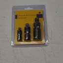 Bates- Universal Joint Impact Socket Set, 3 pcs, 1/4", 3/8" & 1/2" Drivers 1/2 Impact Swivel Socket Set 1/2 Drive (Universal Joint 3 pcs, Black)