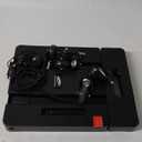 SPACEKEEPER Folding Hand Truck, 500 LB Heavy Duty Luggage Cart, Utility Dolly Platform Cart with 6 Wheels & 2 Elastic Ropes for Luggage, Travel, Moving, Shopping, Office Use, Black