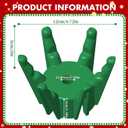 2PCS Christmas Tree Flag Pole Mega Topper Light Hook for Hanging Xmas Tree Lights-Outdoor Telescoping Flagpole Christmas Tree Light Kit for Hanging Patio Yard Party Decoration (Green)