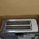 Mueller UltraToast Full Stainless Steel Toaster 4 Slice, Long Extra-Wide Slots for Bagels and Waffles, 6 Browning Levels, LED Display, Cancel/Defrost/Reheat Functions & Removable Tray, Kitchen Gadgets